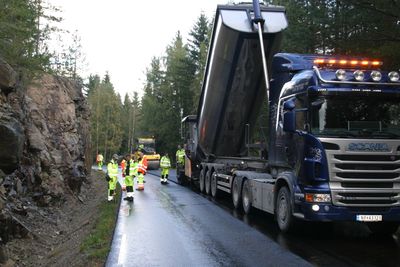 Fra en av prøvestrekningene med LTA.