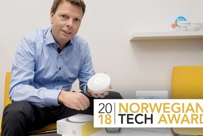 – For å virkeliggjøre en smart bygning trengs det sensorer som overvåker alt, og kan levere informasjon til styring, sier administrerende direktør i Airthings, Øyvind Birkenes.