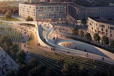 Fornebu stasjon: Zaha Hadid Architects og A-lab