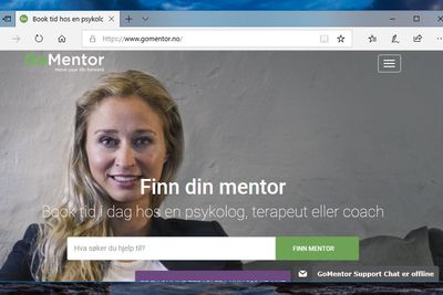 GoMentor tilbyr samtaleterapitjenester til klienter i både Danmark og Norge.