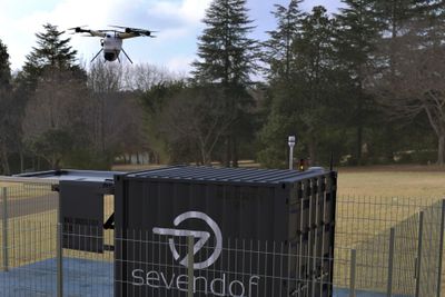 DRONENETTVERK: Slike bakkestasjoner for autonome droner kan bli et vanlig syn i årene framover.