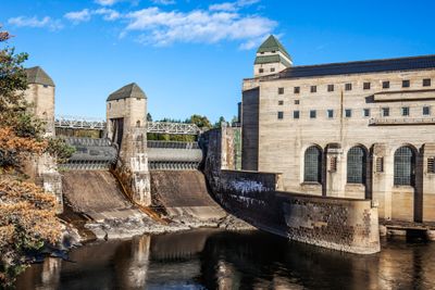 Solbergfoss kraftverk i Askim kommune i Østfold.