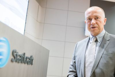 Konsernsjef Christian Rynning-Tønnesen i Statkraft melder om et sterkt resultat i fjerde kvartal, hovedsakelig drevet av høyere nordiske kraftpriser.