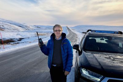 Dekningsdirektør Bjørn Amundsen frykter flere utfall i stormen i Nordland. Her fra en tur litt lengre nord, over Ifjordfjellet i Finnmark.