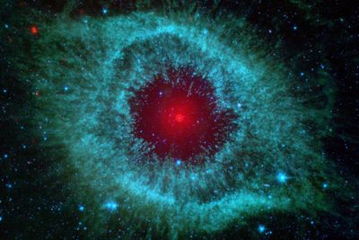 Illustrasjonsfoto som viser gasskyen Helix Nebula i vår galakse Melkeveien, cirka 700 lysår fra vår planet. 