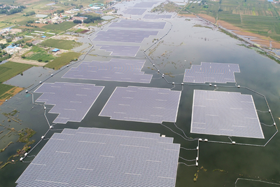 Franske Ciel & Terre har bygd verdens største flytende solcelleanlegg i Kina.