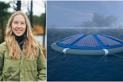 Karoline Sjøen (23) tar master i materialvitenskap for energi og nanoteknologi hos Unitech. Hun skal sørge for at solcellepanel til havs kan rense vekk salt og holde seg rene.