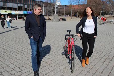 Rektor ved Universitetet i Oslo, Svein Stølen og Christine W. Sørbye.