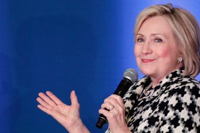 Hillary Clinton fra da hun besøkte Handelshøyskolen BI tidligere i år. 