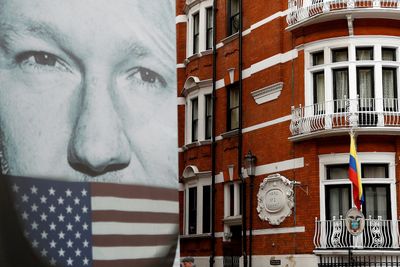 Den ecuadorianske ambassaden i London. Arkivfoto. 