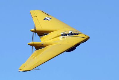 Planes of Fames Northrop N-9MB på en tidligere flygning.