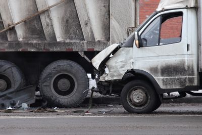 collision of the truck and car