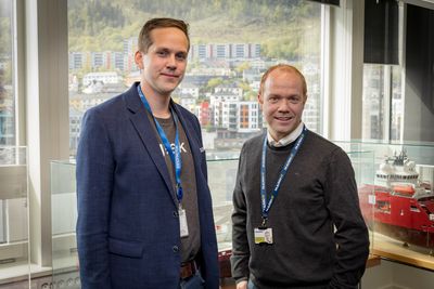 Erik Monsen i Innofactor har jobbet tett med Nils Olav Åsen i Marin IT med å sørge for en helhetlig sikkerhet for skybrukerne.