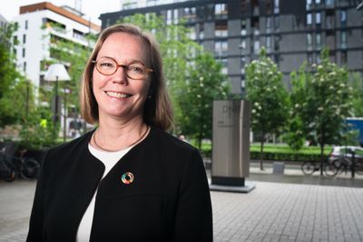 Trine Loe, leder «divisjon for Future & Tech Industries» og skal sørge for at DNB når målet om å finansiere 450 milliarder kroner i fornybar energi og fornybarinfrastruktur.