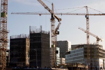 Hvis tallene fra Tele2 i Sverige er overførbare til Norge, kan det være at dette anleggsområdet, ved det nye hovedbiblioteket i Bjørvika i Oslo, er sted for tung datatrafikk.