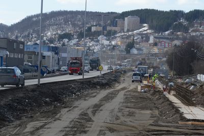 Vegen får nå fire felts kjørebane på 500 meter.