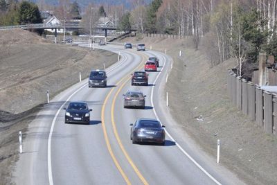 Midtdelerprosjektet starter ved avkjøringen til Mjøndalen.