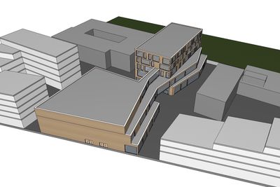 Slik er kulturkvartalet tenkt plassert i Vestby sentrum.