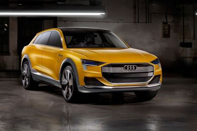 Audi H-Tron er en ren hydrogenelektrisk konseptbil svært nært i slekt med elbilen E-Tron.