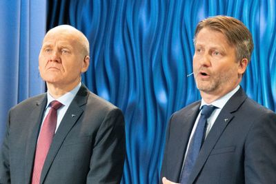 Konsernsjef Sigve Brekke (til venstre) og finansdirektør Jørgen C. Arentz Rostrup i Telenor presenterer tallene for andre kvartal i morgen, tirsdag.