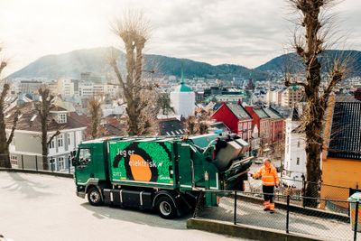 Bergen er en av de store kommunene hvor andelen avfall som har gått til materialgjenvinning, har vært lav.