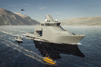 Kongsberg Vanguard blir et multirollefartøy som vil fungere som moderskip for en rekke ubemannede farkoster, avhengig av oppdrag.