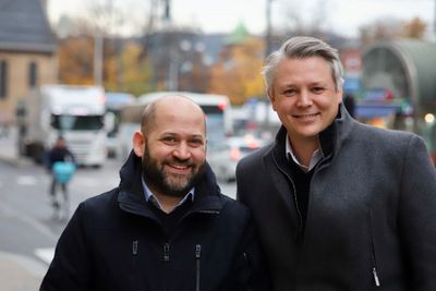 Jan Ketil Skanke (til venstre) og Ståle Hansen i Cloudway. 