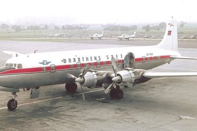 DC-6B-flyet LN-SUB fløy for Braathens SAFE i perioden 1962-1971. Til våren skal flyet tilbake til Sola lufthavn der det skal stilles ut.