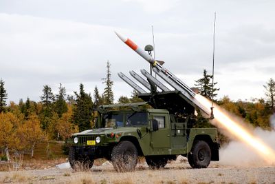 Dette er fra den første skarpskytingen med Nasams HML i Jokkmokk i Sverige i 2014. HML skal også inngå i Hærens kampluftvern sammen med ACSV med Iris-T.