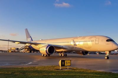 SAS-flyet «Ingegerd Viking» på Kastrup 29. november. Onsdag flyr A350-flyet til Norge for første gang.
