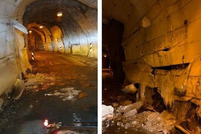 Eksempler på hvordan det kan se ut i Grunnfarnestunnelen på yttersia av Senja.