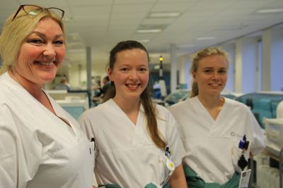 Ingen ingeniører tjener så dårlig som bioingeniørene. Fra venstre bioingeniørene Inger Lise Jansen, Anne Margarete Tysvær og Grethe Fjugstad.