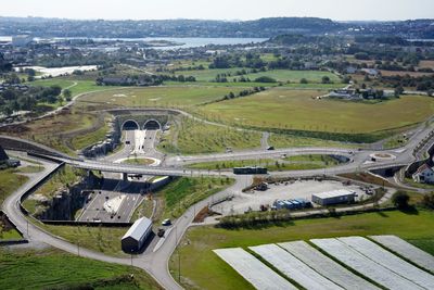 Her på Hundvåg møtes Ryfylketunnelen og Hundvågtunnelen.