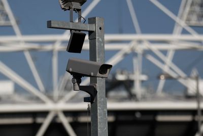 Et overvåkingskamera ved Olympic Stadium i den britiske hovedstaden i 2012. Illustrasjonsfoto.