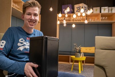 Tobias Lagarhus (21) trekker Kickstarter-kampanjen for eGPU-dokkingstasjonen Blackbeast Pro.