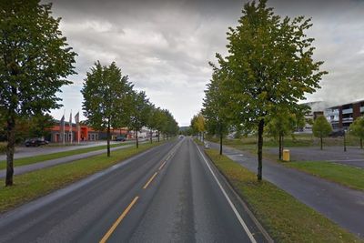 Fylkesveiene 213 og 312 går gjennom nordre del av Lillehammer. Her fra fylkesvei 213 nord for Skurva.