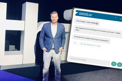 Gründer Johan Wedel i Gridd.ai har laget en digital konsulent som ved hjelp av kunstig intelligens kan intervjue flere tusen ansatte samtidig.