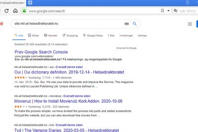 Helsedirektoratet avviser at de er blitt hacket, slik man kan ledes til å tro etter et googlesøk.