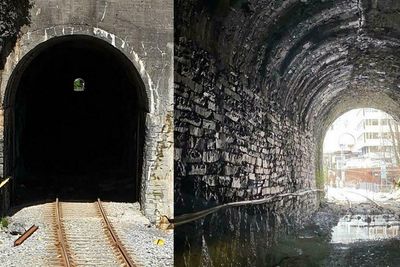 Jernbanetunnelen på det gamle Kronstadsporet skal nå bygges om for å bli gang- og sykkeltunnel