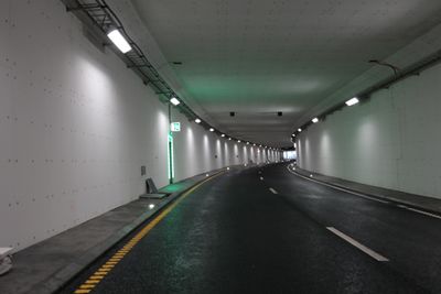 En del av Strindheimtunnelen i Trondheim mens arbeidene fortsatt pågikk i 2013. 