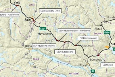 Ordførere i Telemark mener det er flere utbedringsprosjekter på E134 i regionen, som egner seg som støttetiltak under Korona-epidemien.