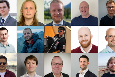 Finalistene i Rosing Coding Challenge 2020: Øverst fra venstre: Andreas Evjenth (25), Askøy; Didrik Jonassen (30), Oslo; Torbjørn Knutsen (33), Asker; Petter Teigen (41), Oslo; Andreas Storesund Madsen (22), Moss; Maciej Ciara (37), Lierskogen; Lars Nedberg (28), Oslo; Halvor Fladsrud Bø (21), Trondheim; Lars Lønne (36), Oslo; Girts Strazdins (36), Ålesund; Ayush Agarwal (31), Bergen; Audun Liberg (27), Oslo; Frank Karlstrøm (45), Sandnes; Magnar Ovedal Myrtveit (33), Oslo; Even Frøyen (33), Oslo.