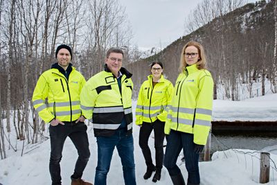 Teamet som jobber i Horisontprogrammet i Pipelife Norge