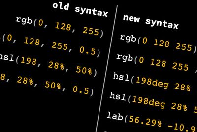 Utviklere oppfordres til å først som sist venne seg til å bruke mellomrom i stedet for komma når de skal angi farger i CSS. Årsaken er at kommende fargefunksjoner ikke støtter komma-syntaksen.