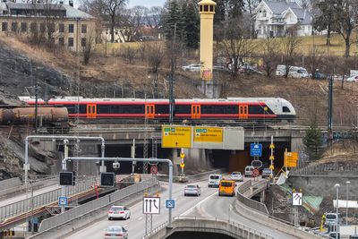 Vålerengtunnelens åpning i Lodalen. 