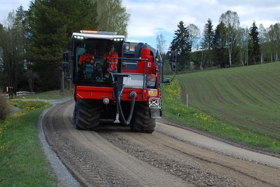 Dypstabilisering av fylkesvei 228 mellom Tandestua og Kvernstua i Ringsaker.