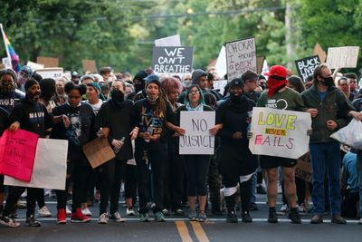 Illustrasjonsbilde fra en demonstrasjon i Sacramento i California mandag 1. juni.