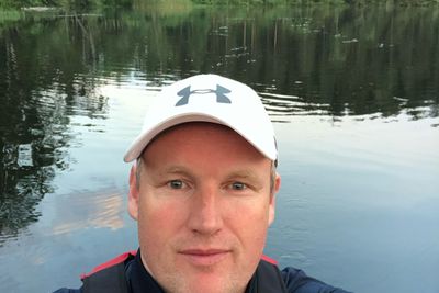 Dagfinn Ringås er konsernsjef i Sysco. Han er mentor i SHE Community. Her er en selfie fra sommer i Norge.
