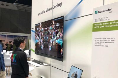Fraunhofer HHI demonstrerte programvarebasert H.266/VVC-avspilling under Ifa-messen høsten 2019.