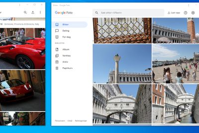 Google Photo fungere fint som progressiv webapp i både mobil- og PC-størrelse.